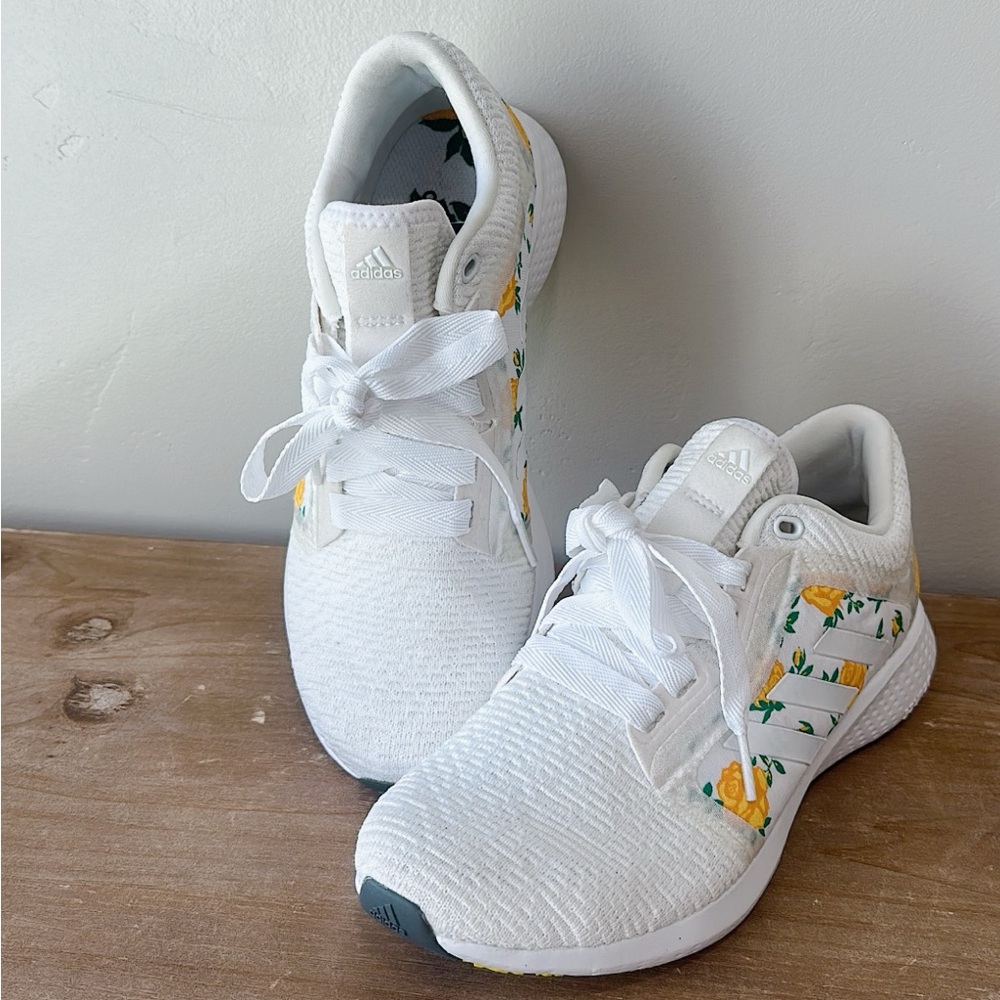 ADIDAS  Edge Lux 4 'Floral Print' RUNNING SHOES Size 8 - Picture 3 of 11